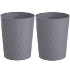 1.8 Gallon Small Trash Can 2 Pack Bathroom Garbage Can Waste Basket Recycling by HOLTPHILI