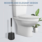 SetSail Toilet Brush and Holder 3 Pack, Self Closing Lid Toilet Bowl Brushes - Image 7