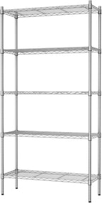 Auslar 5-Shelf Storage Shelves Heavy Duty 5 Tiers Standing Large Shelving Units by Auslar