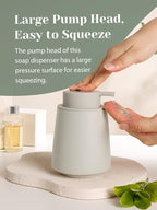 INGOFIN Ceramic Soap Dispenser -14 oz Bathroom Hand Soap Dispenser Liquid - Image 4