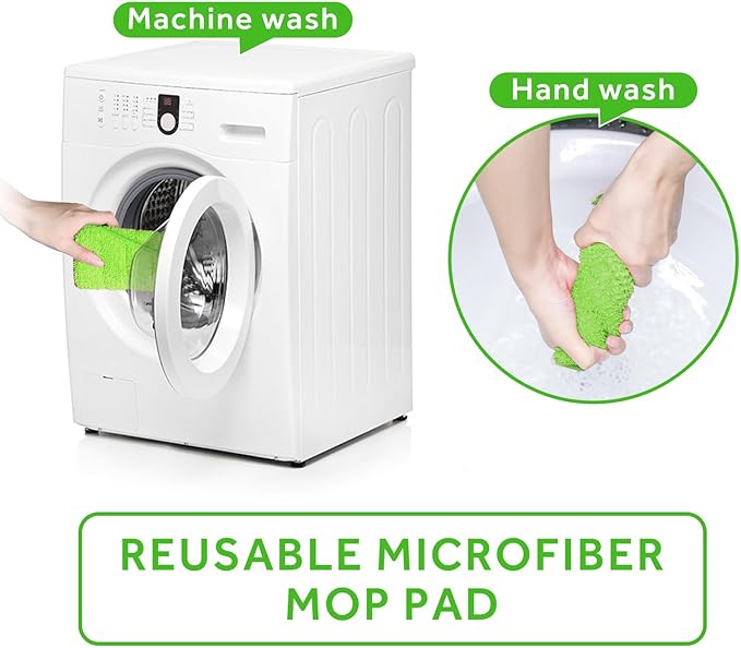 16.5 inch Mop Pads Refills, 3 Pack Microfiber Reusable Replacement Mop Pads - Image 6