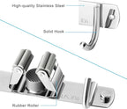 Broom and Mop Holder Wall Mounted, Broom Hanger Storage Rack, Stainless Steel - Image 2