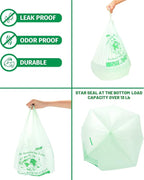 100% Compostable Trash Bags, 3 Gallon Compost Bags Small Kitchen Trash Bags - Image 6