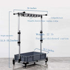 Broom And Mop Holder Put Wet Movable Floor-Mounted Mop Rack Floor Standing - Image 5