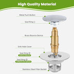 Universal Bathroom Sink Drain Strainer Hair Catcher Upgraded - Image 6