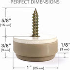 Chair Glides X-PROTECTOR – 16 PCS 1" Furniture Glides – Screw-On Chair Sliders - Image 5