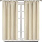 BGment Beige Blackout Curtains for Short Window by BGment