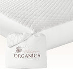 100% Cotton Organic Mattress Pad by WhisperOrganics