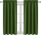 DWCN Olive Green Room Darkening Blackout Curtains - Image 9