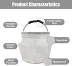 Qivine 17L Cleaning Caddy with Handle, Cleaning Supply Caddy Foldable Tool Bag - Image 4