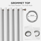 Joydeco Blackout Door Curtain for Doorway Privacy 78 Inches Long, Grommet - Image 9
