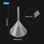 PATIKIL 3.5 Inch Clear Plastic Funnel - Image 2