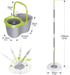 MASTERTOP Mop and Bucket with Wringer Set, Small Spin Mop Cleaning System with - Image 6