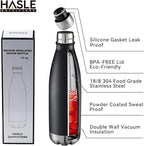 HASLE OUTFITTERS 17oz Stainless Steel Water Bottles Bulk, Vacuum Insulated - Image 2
