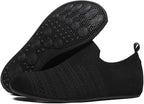 QZKDM Lightweight Slip on Grip Indoor House Slippers Barefoot Non Slip Home - Image 6