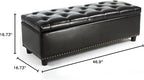 BELLEZE 47" Storage Ottoman, Storage Bench - Image 3