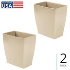 iDesign Small Rectangular Bathroom Trash Cans - Image 2