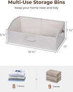 StorageWorks Closet Storage Bins, Trapezoid Organizer Box - Image 2
