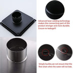 RANDOM Matte Black Square Shower Drain 6 Inch Drain Cover 304 Stainless Steel - Image 4