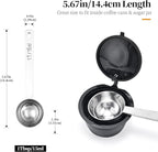 Long Handle Coffee Scoop: 18/8 Stainless Steel 5.64 Inch 1 Tablespoon Metal - Image 2