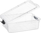 Superio Storage Bins with Lids- 2 Pack, 7.4 Qt Clear Boxes - Image 5