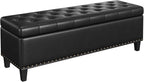 Storage Ottoman Bench, 51-Inch Large Storage Bench - Image 7