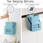 LALASTAR Small Trash Can with Lid, Compost Bin Indoor Kitchen Sealed Under Sink - Image 3
