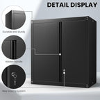 Steel Wall Cabinet, Metal Locking Wall Cabinet, Wall Hanging Metal Cabinet - Image 4