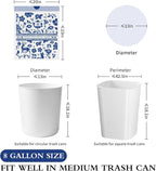 VOK 8 Gallon Trash Bags Drawstring, Printed Medium Garbage Bags - Image 2