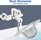 2 Pcs Heavy Duty Stainless Steel Slop Basket Filter Trap, 4.41" Top / 2.44" - Image 5
