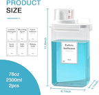2 Pack Laundry Detergent Dispenser, 78oz Detergent Dispenser, Refluxable - Image 4