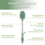 haakaa Cleaning Brush Silicone Bottle Brush Double-Ended Soft Silicone Bristles - Image 4