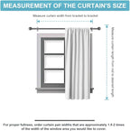 RYB HOME Blackout Curtains for Bedroom, Small Window Shades Thermal Insulating - Image 8