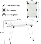 Clothes Drying Rack Adjustable Gullwing and Foldable Space-Saving Laundry Rack - Image 4