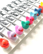 Cheer Pins for Backpack Cheer Stuff Kit 70 White Colored Clothes Pins - Image 9