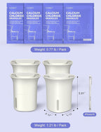 CLEVAST Refillable Moisture Absorber Bucket, 12.5 oz, 4 Pack, Refills Cups - Image 8