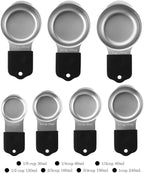 Magnetic Measuring Cups Set Stainless Steel Heavy Duty Metal Measuring Cups - Image 2