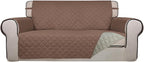 PureFit Reversible Quilted Sofa Cover, Water Resistant Slipcover Furniture by PureFit