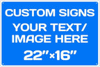 Custom Aluminum Weatherproof Metal Sign by Repaly