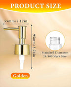 6 Pack Gold Soap Dispenser Pump, Top Replacement - Image 2
