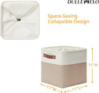 DULLEMELO 11 inch Cube Storage Bins, Large Collapsible Grey Storage Baskets - Image 2