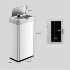 TLSUNNY 13.2 Gallon Motion Sensor Trash Can, Touchless Automatic Garbage Can - Image 2