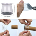 BUMACO 20Pcs Chair Leg Floor Protectors Chair Leg Protectors - Image 6