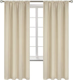 BGment Beige Blackout Curtains 72 Inches Length by BGment