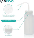 6pcs of Economy Wash Bottles, Wide-Mouth, Self-Venting Safety Wash Bottles - Image 3