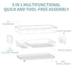 Dish Drying Rack for Kitchen Counter, Large Dish Racks - Image 7