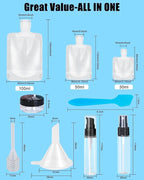 17 Pack Travel Pouches for Toiletries, TSA Approved, Portable Containers - Image 2