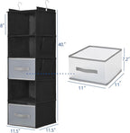 5-Layer Suspended Fabric Shelf Organizer, Equipped - Image 2