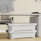 4Pack 40 Qt Plastic Under Bed Storage Organizer Bin Container - Image 4