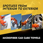 HOMEXCEL White Microfiber Cleaning Cloth 50 Pack, 12.5 x 12.5 inch Microfiber - Image 5